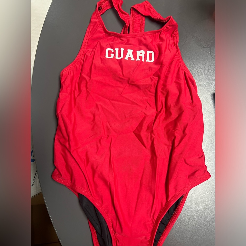 Female One Piece Swimsuit W/ GUARD On Front Size 32 NWT